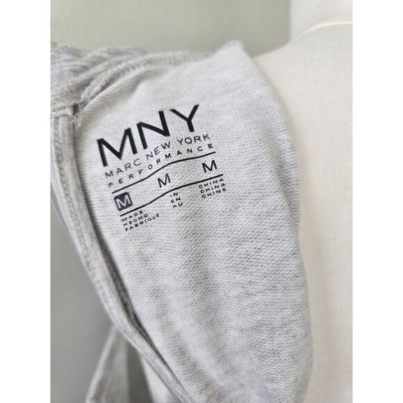 MarcβNew York Grey Sleeveless Jumpsuit Size M Soft Knit Tie Waist Pockets - Picture 6 of 10